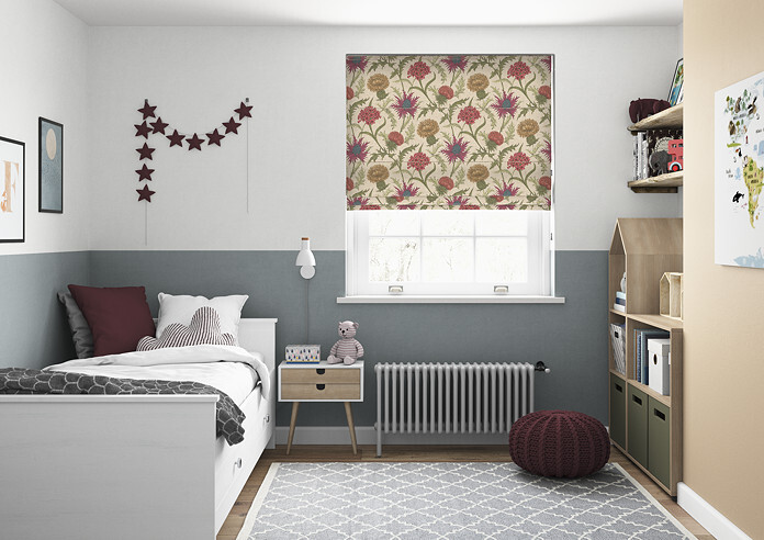 Acanthium, Garnet - Twist&Fit Roman Blind - Image 5